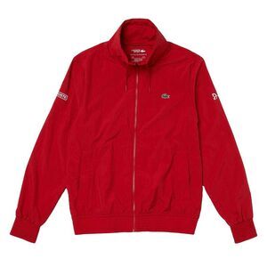 Lacoste Mens Sport X Novak Djokovic Lightweight Full Zip Jacket / Red